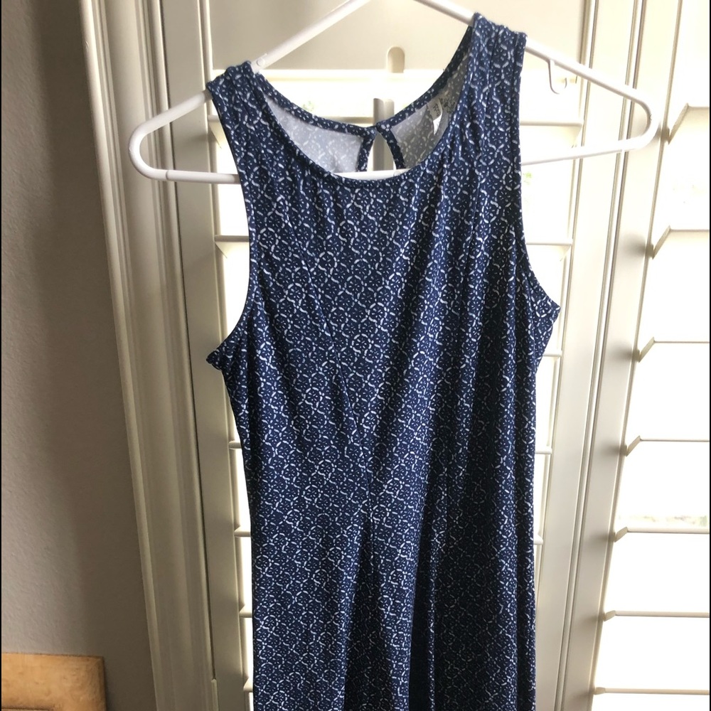 Blue Patterned Dress